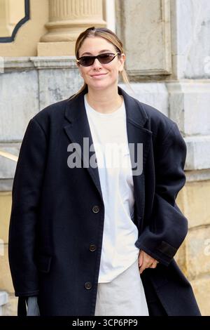 Blanca Suarez quitte l'hôtel Maria Cristina lors du 73e Festival international du film de San Sebastian Donostia à San Sebastian, en Espagne, le 24 septembre. (Photo de COOLMedia/NurPhoto) crédit : NurPhoto SRL/Alamy Live News Banque D'Images