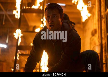 GLEN POWELL dans THE RUNNING MAN (2025), réalisé par EDGAR WRIGHT. Crédit : Complete Fiction / films de genre / Paramount Pictures / album Banque D'Images