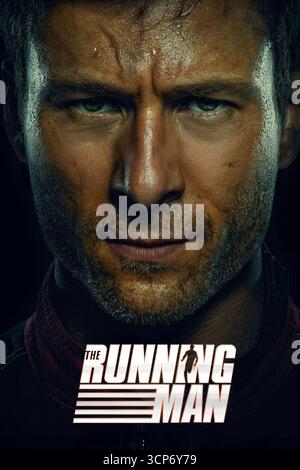 GLEN POWELL dans THE RUNNING MAN (2025), réalisé par EDGAR WRIGHT. Crédit : Complete Fiction / films de genre / Paramount Pictures / album Banque D'Images
