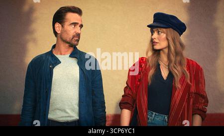 COLIN FARRELL et MARGOT ROBBIE dans A BIG BOLD BEAUTIFUL JOURNEY (2025), réalisé par KOGONADA. Crédit : Columbia Pictures / Imperative Entertainment / album Banque D'Images
