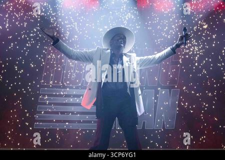 COLMAN DOMINGO dans THE RUNNING MAN (2025), réalisé par EDGAR WRIGHT. Crédit : Complete Fiction / films de genre / Paramount Pictures / album Banque D'Images