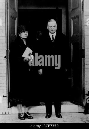 Madame Curie & Pres. Hoover. 1er janvier 1930. (Photo de Wide World photos). Banque D'Images