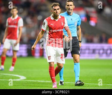 Braga, Braga, Portugal. 24 septembre 2025. RICARDO HORTA du SC Braga vu lors du match de l'UEFA Europe League 2025/26 entre SC Braga et Feyenoord, le 24 septembre 2025 à l'Estadio Municipal de Braga, Braga, Portugal (image crédit : © Miguel Lemos/ZUMA Press Wire) USAGE ÉDITORIAL SEULEMENT ! Non destiné à UN USAGE commercial ! Banque D'Images