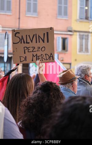 Manifestazione pro-Palestina Modena 24 settembre 2025, Italie Banque D'Images