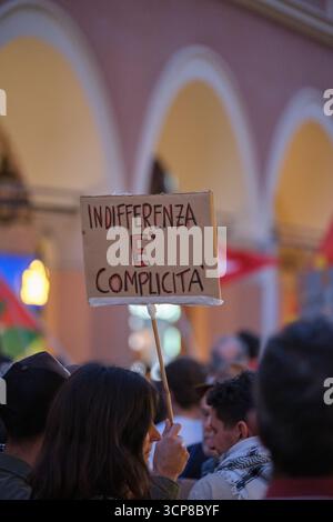 Manifestazione pro-Palestina Modena 24 settembre 2025, Italie Banque D'Images