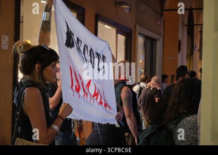 Manifestazione pro-Palestina Modena 24 settembre 2025, Italie Banque D'Images