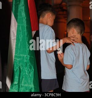 Manifestazione pro-Palestina Modena 24 settembre 2025, Italie Banque D'Images