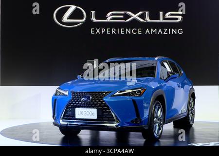 Nonthaburi-Thailand 23 Mar 2021 : LEXUS le nouveau UX 300e All-Electric exposé au 42ème salon international de l'automobile de Bangkok 2021 le 23 Mar - 4 AVR 20 Banque D'Images