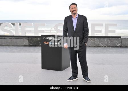 Saint-Sébastien, Espagne. 25 septembre 2025. James Vanderbilt assiste à la photocall de Nuremberg lors du 73e Festival international du film de Saint-Sébastien à Saint-Sébastien, Espagne, le 25 septembre 2025. Photo de Julien Reynaud/APS-médias/ABACAPRESS.COM crédit : Abaca Press/Alamy Live News Banque D'Images