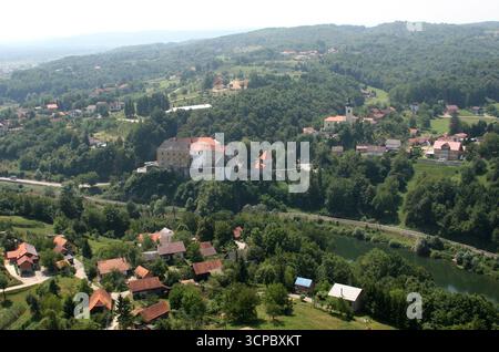 Château médiéval d'Ozalj dans la ville d'Ozalj, Croatie Banque D'Images