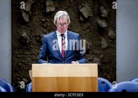 LA HAYE - Foort van Oosten, ministre sortant de la Justice et de la sécurité, la Chambre des représentants débat des émeutes à la Haye ANP /HOLLANDSE HOOGTE /ROBIN UTRECHT pays-bas Out - belgique Out Banque D'Images