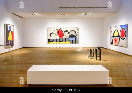 Peintures de Joan Miró, Fundació Joan Miró, Fondation Joan Miro, Barcelone, Catalogne, Espagne Banque D'Images