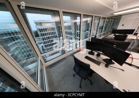 Bruxelles, Belgique. 25 septembre 2025. Cette image montre l'intérieur de l'inauguration du bâtiment Marnix, siège récemment rénové de la banque ING Belgique à Bruxelles, jeudi 25 septembre 2025. BELGA PHOTO BENOIT DOPPAGNE crédit : Belga News Agency/Alamy Live News Banque D'Images