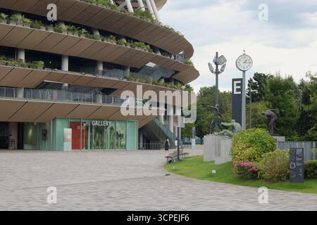 TOKYO, JAPON - 30 juillet 2024 : vue sur le stade national, lieu des Jeux olympiques de Tokyo de 2020. Banque D'Images