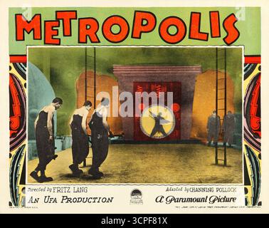Metropolis (Paramount, 1927). Carte Lobby Banque D'Images