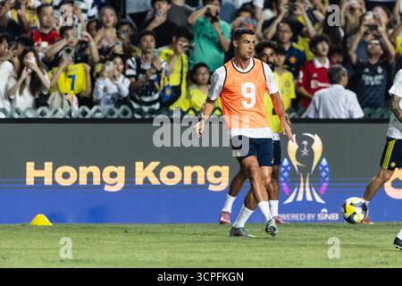 HONG KONG, Chine - 23 AOÛT : lors de la finale de la Super Coupe d'Arabie Saoudite - Al-Nassr vs Al-Ahli au stade de Hong Kong le 23 août 2025 à Hong Kong, Chine Banque D'Images