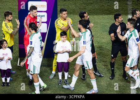 HONG KONG, Chine - 23 AOÛT : lors de la finale de la Super Coupe d'Arabie Saoudite - Al-Nassr vs Al-Ahli au stade de Hong Kong le 23 août 2025 à Hong Kong, Chine Banque D'Images