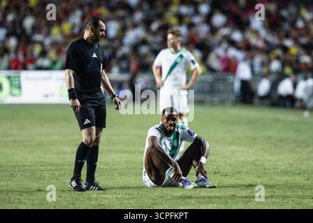 HONG KONG, Chine - 23 AOÛT : lors de la finale de la Super Coupe d'Arabie Saoudite - Al-Nassr vs Al-Ahli au stade de Hong Kong le 23 août 2025 à Hong Kong, Chine Banque D'Images