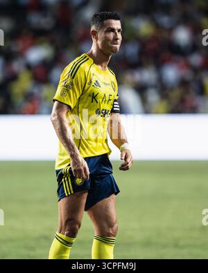 HONG KONG, Chine - 23 AOÛT : lors de la finale de la Super Coupe d'Arabie Saoudite - Al-Nassr vs Al-Ahli au stade de Hong Kong le 23 août 2025 à Hong Kong, Chine Banque D'Images