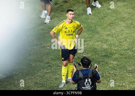 HONG KONG, Chine - 23 AOÛT : lors de la finale de la Super Coupe d'Arabie Saoudite - Al-Nassr vs Al-Ahli au stade de Hong Kong le 23 août 2025 à Hong Kong, Chine Banque D'Images