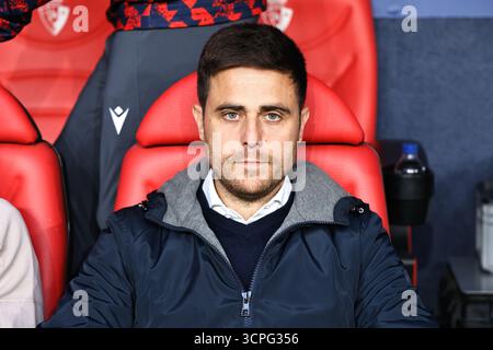 Pampelune, Espagne. 25 septembre 2025. Alessio Lisci (Osasuna) Football/Football : Espagnol 'la Liga EA Sports' match entre CA Osasuna - Elche CF à l'Estadio El Sadar à Pampelune, Espagne . Crédit : Mutsu Kawamori/AFLO/Alamy Live News Banque D'Images