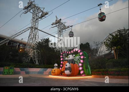 Hong Kong, Chine. 26 septembre 2025. Décoration Helloween à Hong Kong Ocean Park le 26 septembre 2025 à Hong Kong. Hong Kong Ocean Park assistez aujourd'hui à l'avant-première du Helloween Fest à Hong Kong Ocean Park. (Crédit image : © Kobe Li/Nexpher images via ZUMA Press Wire) USAGE ÉDITORIAL SEULEMENT ! Non destiné à UN USAGE commercial ! Banque D'Images