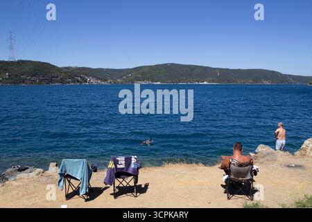 Istanbul destination de voyage Anadolu Kavagi village de turquie Banque D'Images