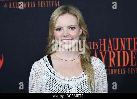 Los Angeles, États-Unis. 26 septembre 2025. Jessica Kaylee arrivée au Hayride hanté de Los Angeles au Griffith Park le 26 septembre 2025 à Los Angeles, CA. © LISA OConnor/AFF-USA.com crédit : AFF/Alamy Live News Banque D'Images