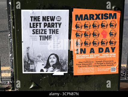 Tottenham, Londres, Royaume-Uni. 27 septembre 2025. Une affiche à Tottenham, Londres pour une réunion sur votre parti, organisée par le Parti socialiste des travailleurs. Credit : Matthew Chattle/Alamy Live News Banque D'Images