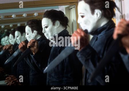 GEORGE P. WILBUR DANS HALLOWEEN 4 THE RETURN OF MICHAEL MYERS (1988), RÉALISÉ PAR DWIGHT H. LITTLE. Crédit : TRANCAS INTERNATIONAL FILMS / album Banque D'Images