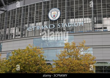 Vue générale de l'Etihad Stadium lors du match de premier League Manchester City vs Burnley à l'Etihad Stadium, Manchester, Royaume-Uni, 27 septembre 2025 (photo Mark Cosgrove/News images) Banque D'Images