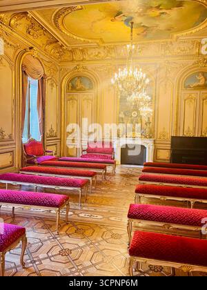 Salle de mariage en mairie à Paris Banque D'Images