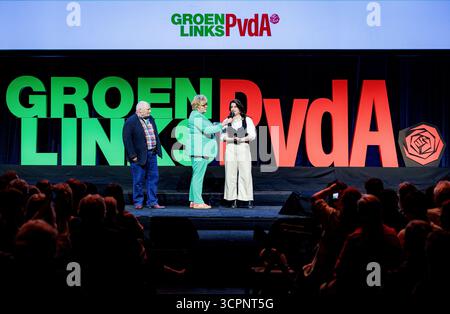 ROTTERDAM - membres du Parti au congrès GroenLinks-PvdA, à l'approche des élections de la Chambre des représentants néerlandaise. ANP RAMON VAN FLYMEN pays-bas OUT - belgique OUT Banque D'Images