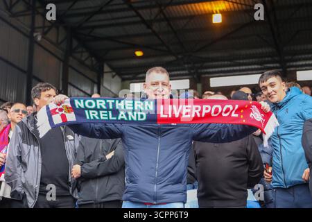 Selhurst Park, Selhurst, Londres, Royaume-Uni. 27 septembre 2025. Premier League Football, Crystal Palace versus Liverpool ; Liverpool fans Credit : action plus Sports/Alamy Live News Banque D'Images