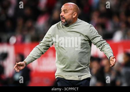 Girona, Espagne. 26 septembre 2025. Manolo GONZALEZ d'Espanyol Barcelone lors du match de football de la Ligue espagnole entre Girona FC et le RCD Espanyol le 26 septembre 2025 au stade Montilivi de Gérone, Espagne - photo Sergio Ros/Matthieu Mirville/DPPI crédit : DPPI Media/Alamy Live News Banque D'Images