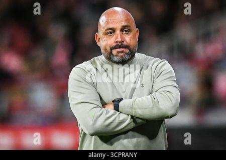 Manolo GONZALEZ de l'Espanyol Barcelone lors du match de football de la Ligue espagnole entre le Girona FC et le RCD Espanyol le 26 septembre 2025 au stade Montilivi de Gérone, Espagne Banque D'Images