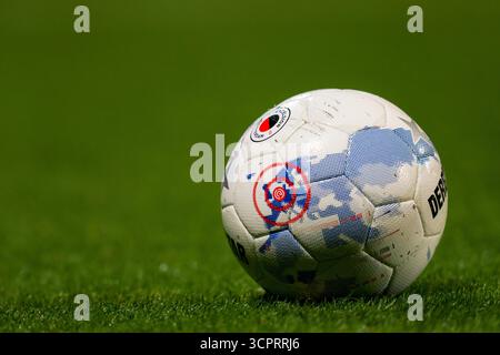 Rotterdam, Nederland. 27 septembre 2025. ROTTERDAM, 27-09-2025, Stadium Woudestein, saison 2025/2026, VriendenLoterij Eredivisie, Excelsior vs PSV Eindhoven, balle Excelsior crédit : Pro Shots/Alamy Live News Banque D'Images