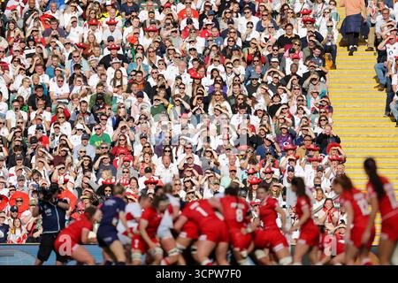 Londres, Royaume-Uni. 27 septembre 2025. Finale de la Coupe du monde de rugby Canada - Angleterre au stade Allianz, Twickenham. USAGE ÉDITORIAL EXCLUSIF. NON DESTINÉ À UN USAGE COMMERCIAL. Londres, Royaume-Uni © ️ crédit : Elsie Kibue/Alamy Live News Banque D'Images