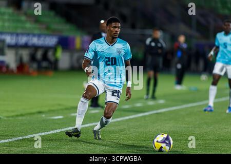 Valparaiso, Chili - septembre 27 : Antony Herbert du Panama lors du match du Groupe B de la Coupe du monde U-20 de la FIFA, Chili 2025 entre le Paraguay et le Panama à l'Estadio ElÌas Figueroa Brander le 27 septembre 2025 à Valparaiso, Chili Banque D'Images