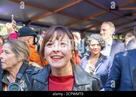 Bram, France. 27 septembre 2025. Carole DELGA lors des rencontres de gauche 2025 à Bram, organisées par la République en commun - Carole DELGA, à Bram, France, le 27 septembre 2025. Photo par Arnaud Bertrand/ABACAPRESS.COM crédit : Abaca Press/Alamy Live News Banque D'Images
