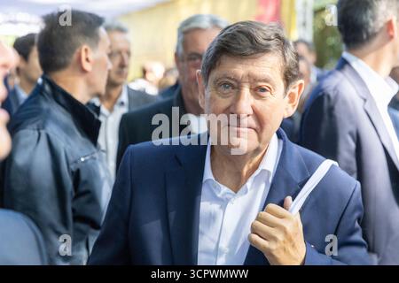 Bram, France. 27 septembre 2025. Patrick Kanner, à Bram, France, le 27 septembre 2025. Photo par Arnaud Bertrand/ABACAPRESS.COM crédit : Abaca Press/Alamy Live News Banque D'Images