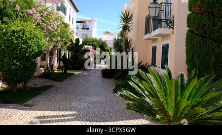 Le vieux village, Vilamoura, appartements construits à cet effet, Algarve, Portugal Banque D'Images