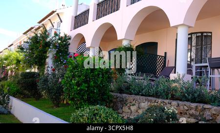 Le vieux village, Vilamoura, appartements construits à cet effet, Algarve, Portugal Banque D'Images