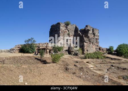 Le château du détroit : la forteresse emblématique de Yoros ruine une destination populaire d'excursion d'une journée depuis le centre-ville d'Istanbul depuis la turquie Banque D'Images