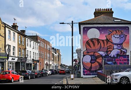 27 septembre 2025. City Jam. Murale dans Alexandra Street, Southend on Sea, ville de Southend. Banque D'Images
