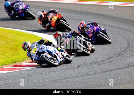 Motegi, Japon. 28 septembre 2025. Pilotes de course vus en action pendant la course au Grand Prix de Motul 2025. Crédit : SOPA images Limited/Alamy Live News Banque D'Images