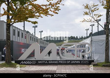 Motegi, Japon. 28 septembre 2025. MOTEGI, JAPON - SEPTEMBRE 28 : vue générale du Paddock avant la course de MotoGP of Japan à Twin Ring Motegi le 28 septembre 2025 à Motegi, Japon. (Photo de Qian Jun) crédit : SPP Sport Press photo. /Alamy Live News Banque D'Images