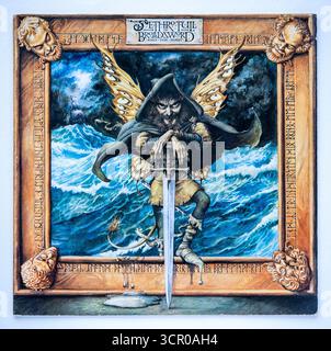 Reprise LP de The Broadsword and the Beast, le 14e album studio de Jethro Tull, sorti en 1982 Banque D'Images