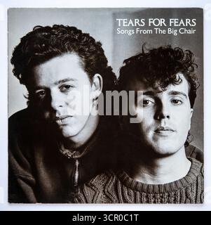 Reprise LP de Songs from the Big chair, le deuxième album de Tears for Fears, sorti en 1985 Banque D'Images