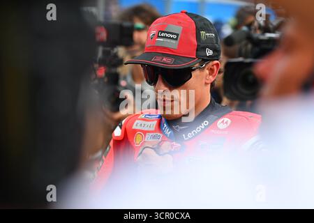 Motegi, Japon. 28 septembre 2025. MARQUEZ Marc (spa), Ducati Lenovo Team, Ducati Desmosedici GP25, portrait lors du Grand Prix MotoGP Motul du Japon 2025 sur le circuit Twin Ring Motegi du 26 au 28 septembre, à Motegi, Japon - photo Studio Milagro/DPPI crédit : DPPI Media/Alamy Live News Banque D'Images